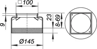 Aufsatzrahmen E 15, 100 x 100 mm – Bild 3