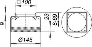 Aufsatzrahmen E 15, 100 x 100 mm – Bild 4