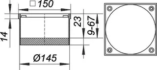 Aufsatzrahmen K 15, 150 x 150 mm – Bild 4