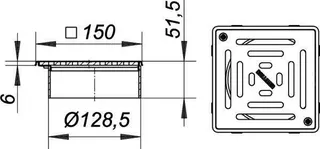 Aufsatz VS 15 seitenverstellbar Rost verschr., 150 x 150 mm – Bild 3