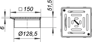 Aufsatz VS 15 seitenverstellbar Rost verschr., 150 x 150 mm – Bild 4