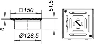 Aufsatz VN 15 seitenverstellbar Rost verschr., 150 x 150 mm – Bild 4