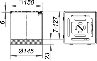 Aufsatz VEC 15, seitenverstellbar, 150 x 150 mm – Bild 4