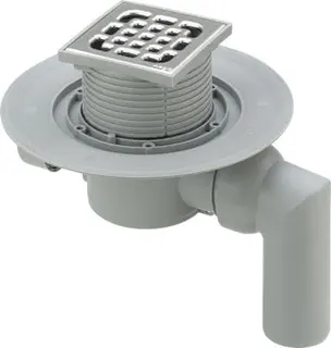 Viega Badablauf 4935.3 in 40x50mm Kunststoff grau