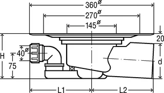 Viega Bodenablauf Advantix 4955.15 in 100mm Kunststoff grau – Bild 4