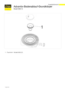 Viega Bodenablauf Advantix 4955.15 in 100mm Kunststoff grau – Bild 5