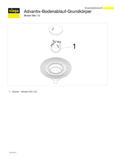 Viega Bodenablauf Advantix 4951.15 in 70mm Kunststoff grau – Bild 5