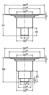 Viega Bodenablauf Advantix 4951.15 in 100mm Kunststoff grau – Bild 4