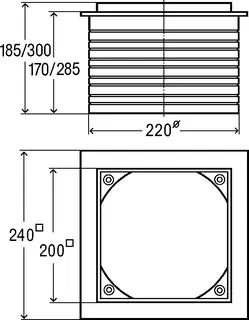 Viega Höhenausgleichsstück 4992 in 150mm Kunststoff grau – Bild 4