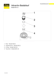 Viega Badablauf 4911.6 in DN40xDN50 Kunststoff grau – Bild 5