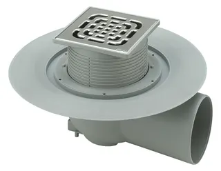 Viega Bodenablauf 4955.1 in DN70 Kunststoff grau