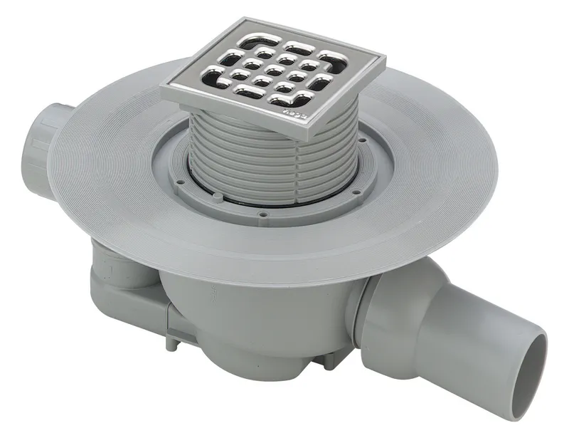 Viega Badablauf 4921.6 in DN40xDN50 Kunststoff grau