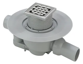 Viega Badablauf 4921.6 in DN40xDN50 Kunststoff grau