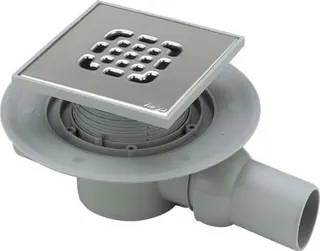Viega Badablauf 4935.2 in 40x50mm Kunststoff grau