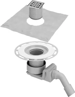 Viega Ablaufgarnitur 4927 in DN40xDN50 Kunststoff grau – Bild 2