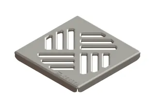 KESSEL-Schlitzrost 138x138 mm, Edelstahl