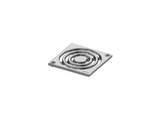 TECEdrainpoint S Designrost Edelstahl 100 x 100 verschraubbar