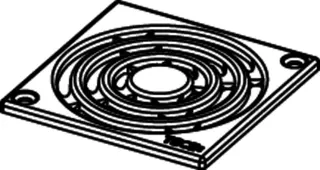 TECEdrainpoint S Designrost Edelstahl 100 x 100 verschraubbar – Bild 5