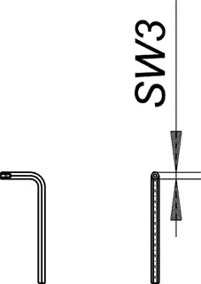 Schlüssel zu Sicherheitsschraube M 5, SW 3 – Bild 4