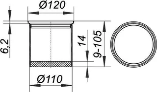 Aufsatzrahmen ER 12 V4A, d: 120 mm – Bild 3