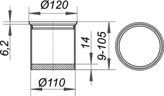 Aufsatzrahmen ER 12 V4A, d: 120 mm – Bild 4