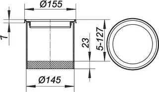 Aufsatzrahmen VER 15, V4A, d: 155 mm – Bild 3
