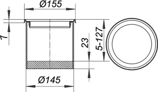 Aufsatzrahmen VER 15, V4A, d: 155 mm – Bild 4