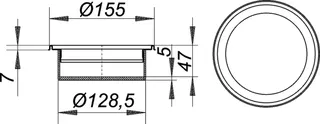 Aufsatzrahmen V S15/155, V4A, d: 155 mm – Bild 3