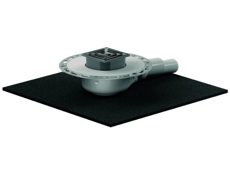 Schallschutzablauf TistoPlan K 10, DN 40/DN 50, 100 x 100 mm