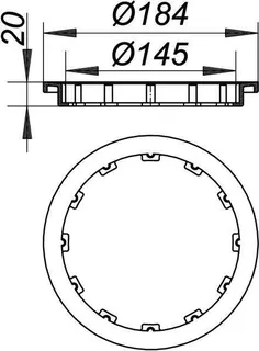 Ausgleichsring, schwarz zu 54, 55, 57, 58, 61 – Bild 3