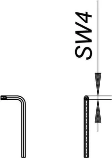 Schlüssel zu Sicherheitsschraube M 6, SW 4 – Bild 3