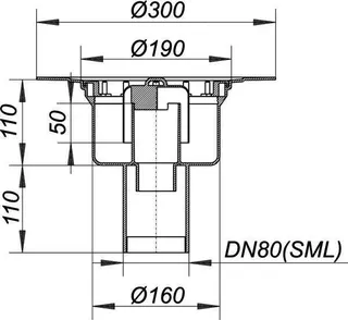 Ablaufgehäuse 61 GA, DN 80 SML – Bild 3