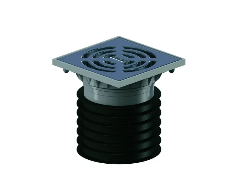 Bodenablauf Pronto K Alu, DN 100, 120 x 120 mm