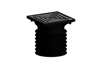 Bodenablauf Pronto K, verschraubt, DN 100, 120 x 120 mm