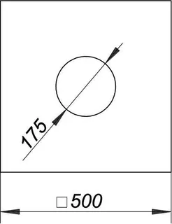 Glasgewebematte S 10, verstärkt, 500 mm x 500 mm, di: 175 mm – Bild 3