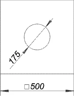 Glasgewebematte S 10, verstärkt, 500 mm x 500 mm, di: 175 mm – Bild 4