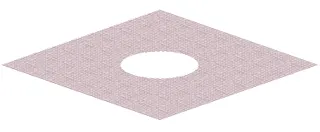 Glasgewebematte S 15, verstärkt, 500 mm x 500 mm, di: 240 mm – Bild 2