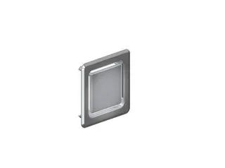 Abdeckung DallVent WE, verchromt, 125 x 125 mm