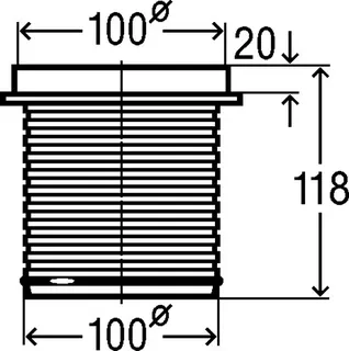 comfort-Höhenausgleichsstück Nr. 4947CS Systemmaß 100 – Bild 2