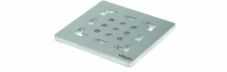 comfort-Rost Visign RS2 aus Edelstahl Nr. 4928.2CS 94x94mm