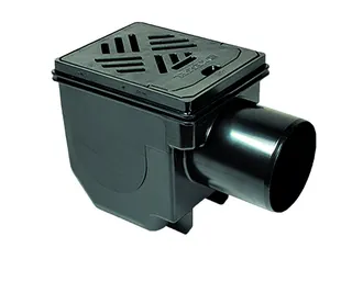 comfort-Kellerablauf Drehfix aus Kunst- stoff Rost schwarz Nr. 27301-C DN 100