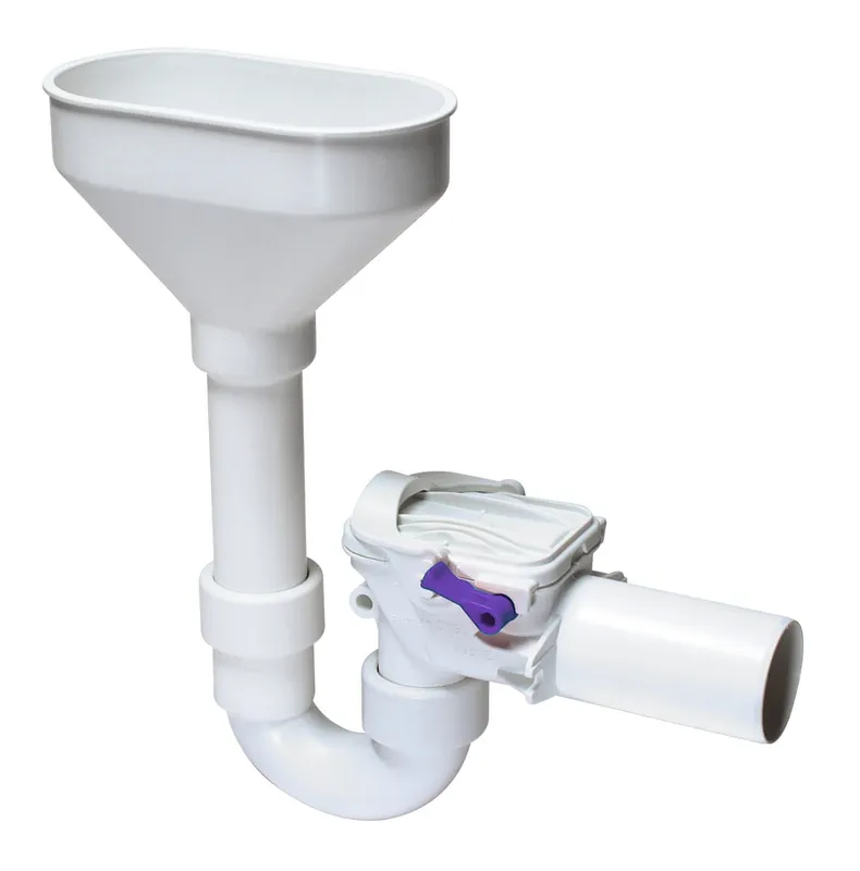 comfort-Siphon mit Trichter und Rück- staudoppelverschluss Nr. 73053-C DN 50