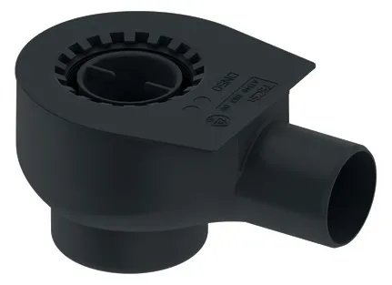 sanibel Ablauf S3-DR Norm DN 50 Auslauf seitlich Bauhöhe 120mm