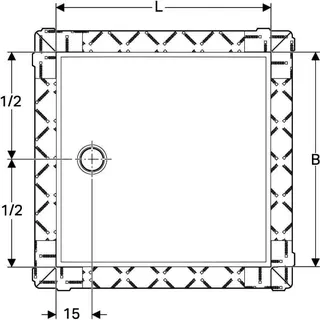 Geberit Setaplano Duschfläche 100 x 100 cm – Bild 3