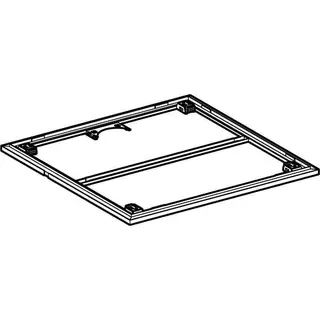 Geberit Installationsrahmen für Setaplano DFl bis 100cm, für 4 Füße, 100x100cm – Bild 3