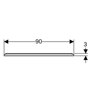 Geberit Installationsrahmen für Setaplano DFl bis 100cm, für 4 Füße, 90x90cm – Bild 4