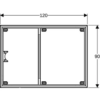 Geberit Installationsrahmen für Setaplano DFl über 100cm, für 6 Füße, 90x120cm – Bild 5