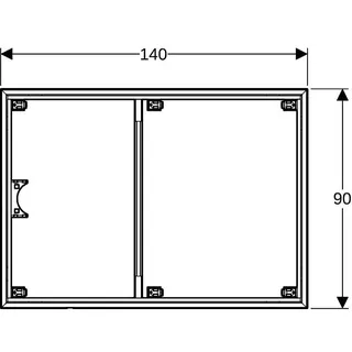 Geberit Installationsrahmen für Setaplano DFl über 100cm, für 6 Füße, 90x140cm – Bild 5