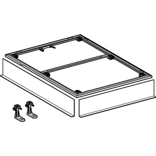 Geberit Installationsrahmen für Setaplano DFl über 100cm, für 8 Füße, 120x120cm – Bild 3
