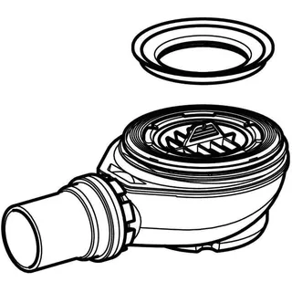 Geberit Duschwannenablauf für Setaplano Sperrwasserhöhe 50 mm d50 – Bild 3